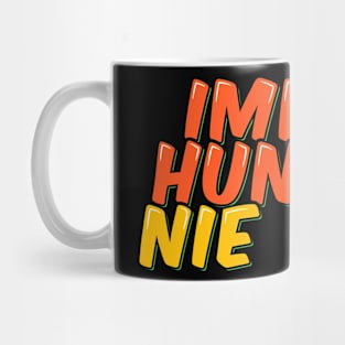 Funny Quote in German Always Hungry Never Full Mug